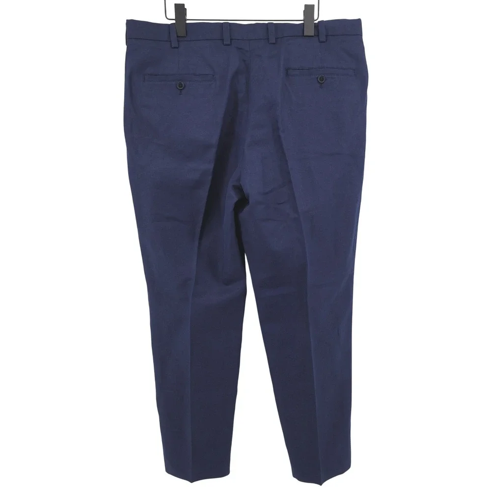 Brooks Brothers Clark Baird McNutt Irish Linen Chino Pants Navy Mens 38x30